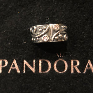 Pandora Tendril Champagne CZ Clip Charm